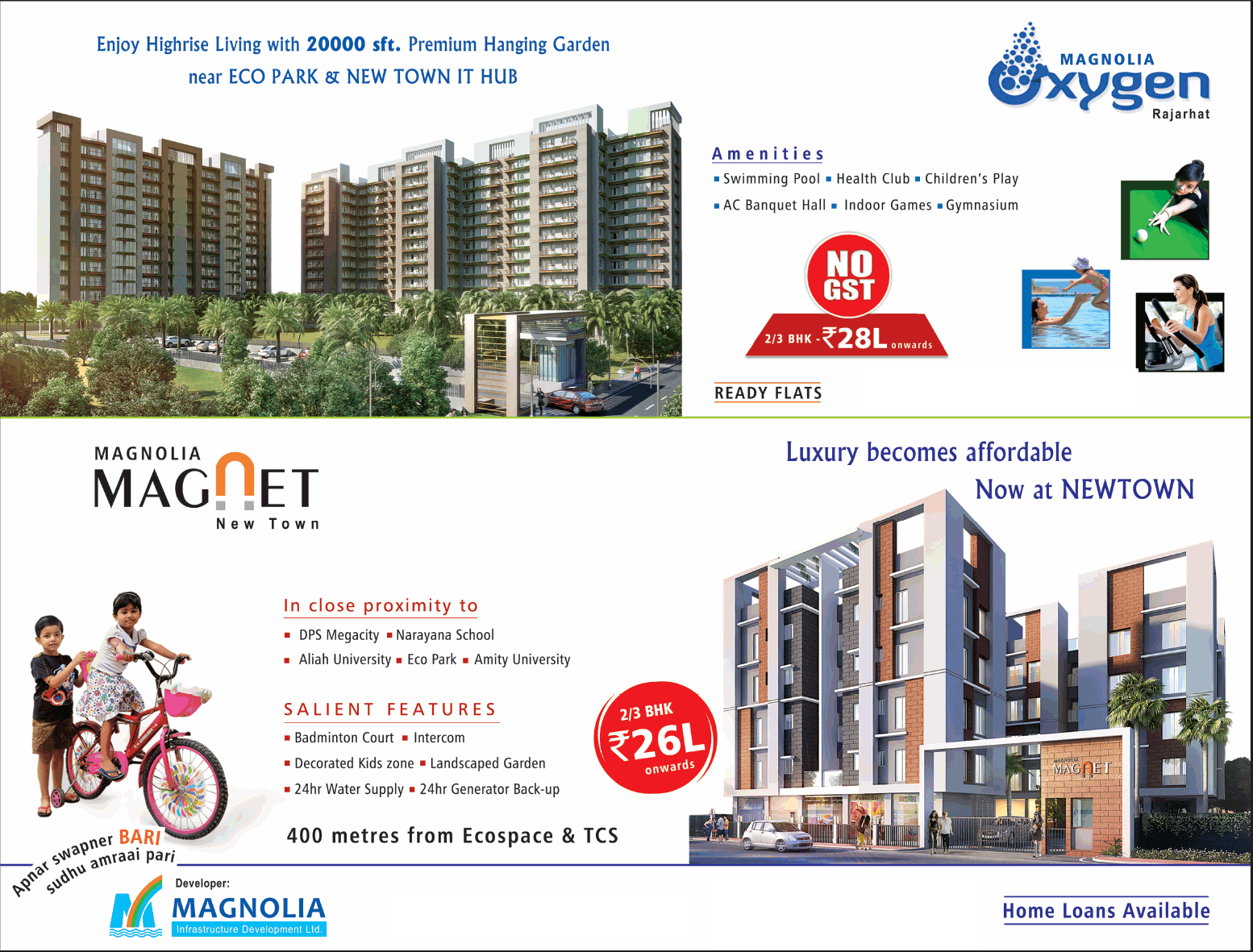 Invest in Magnolia projects in Kolkata Update